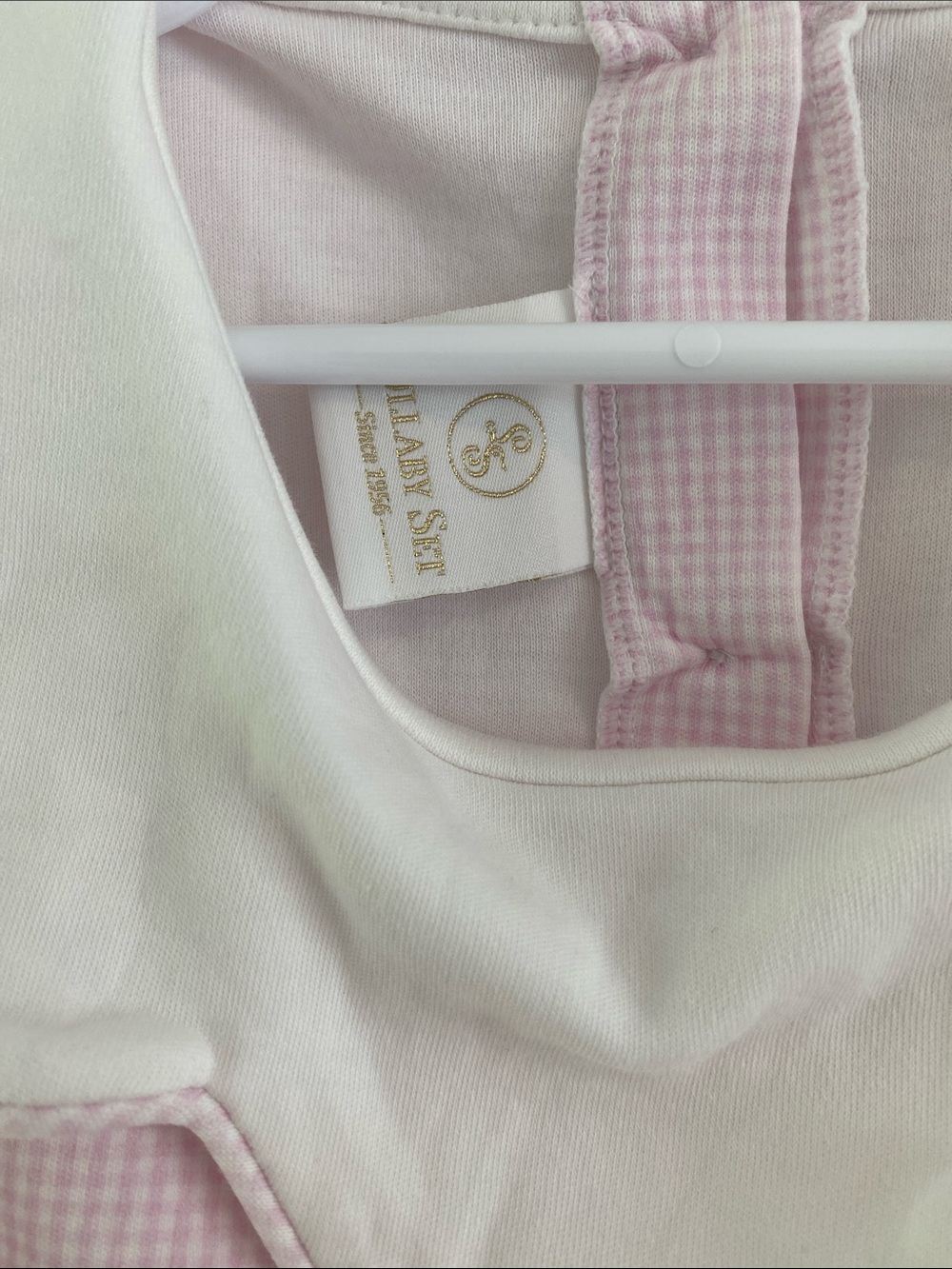 Girls Scallop Collar Gingham Top size 7 - Picture 5 of 7